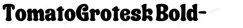 TomatoGrotesk Bold字体转换